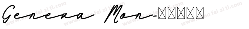 Geneva Mon字体转换